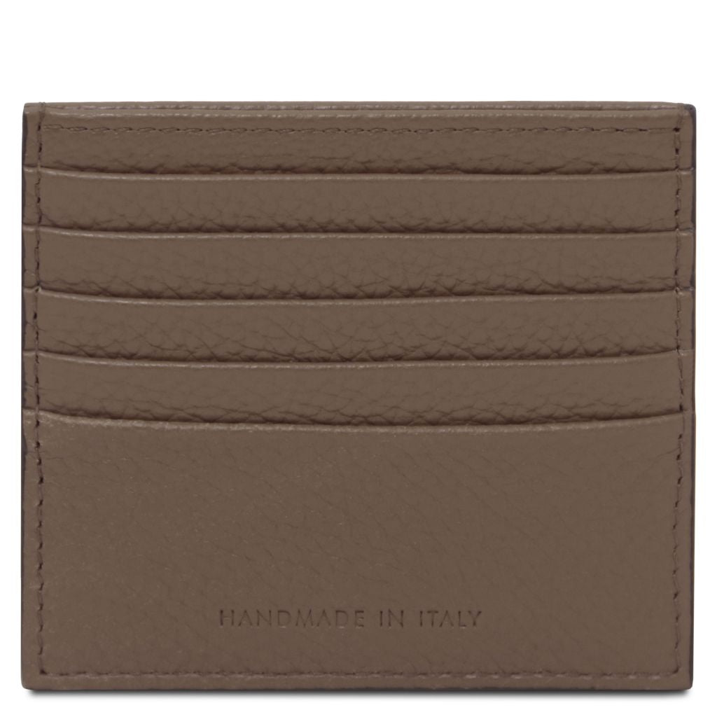 Tuscany Leather Card Holder Korthållare #Färg_Mörkbrun