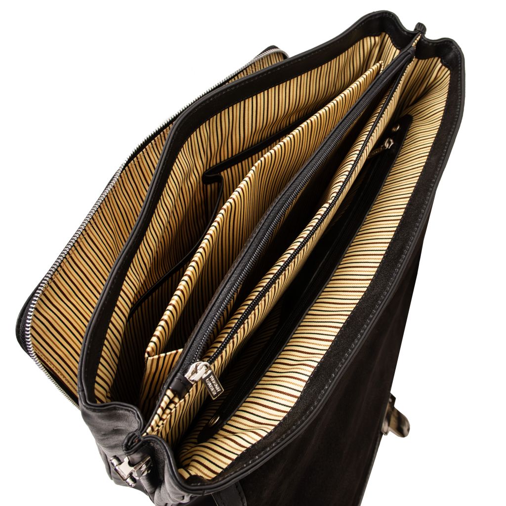 Tuscany Leather Alessandria Datorväska #Färg_Mörkbrun