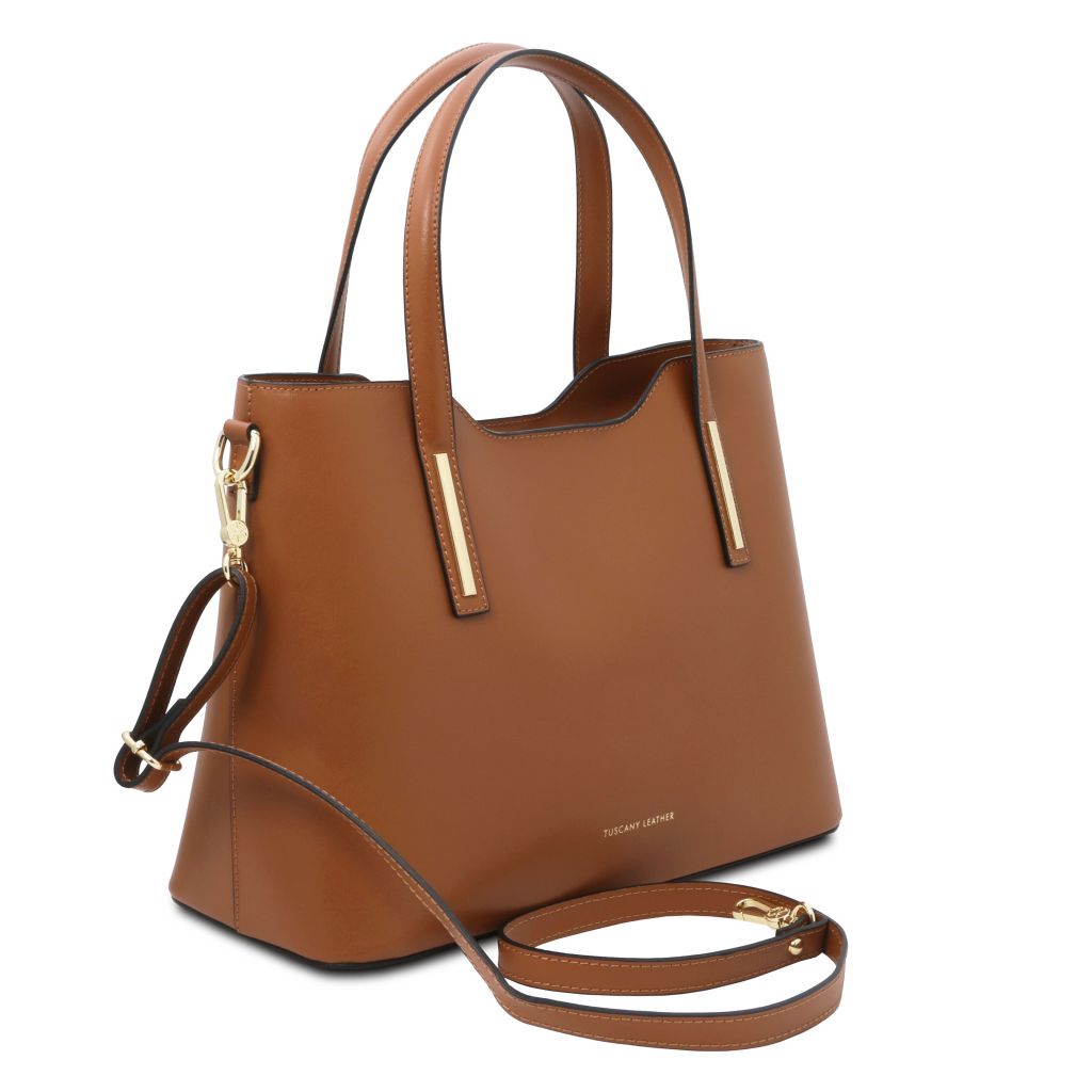 Tuscany Leather Olimpia Handväska #Färg_Cognac