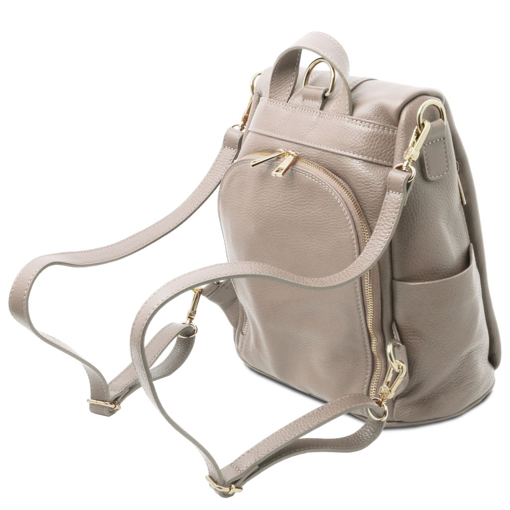 Tuscany Leather TL Bag Ryggsäck #Färg_Ljus Taupe