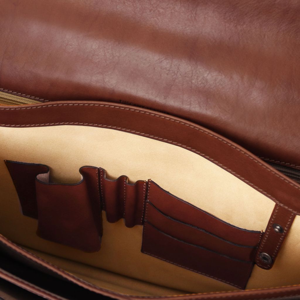 Tuscany Leather Cremona Portfölj #Färg_Brun