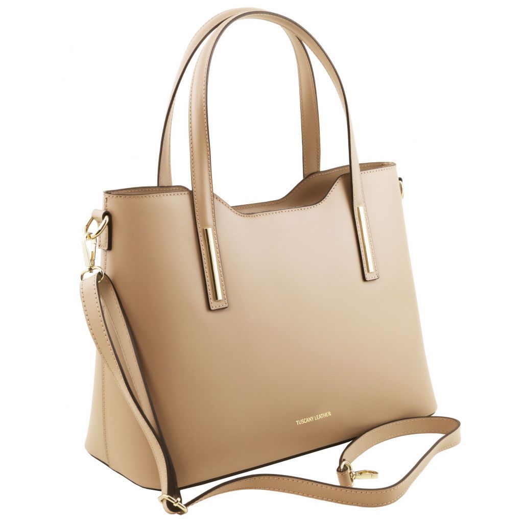 Tuscany Leather Olimpia Handväska #Färg_Champagne