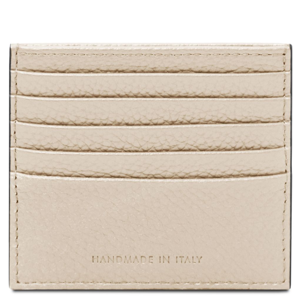 Tuscany Leather Card Holder Korthållare #Färg_Beige