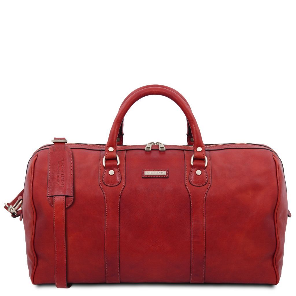 Tuscany Leather Oslo Weekendväska #Färg_Röd