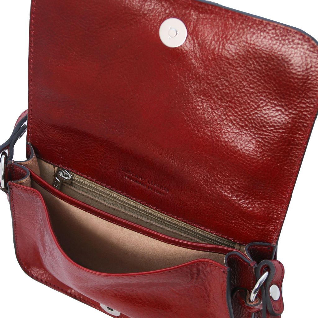 Tuscany Leather Carmen Axelremsväska #Färg_Röd