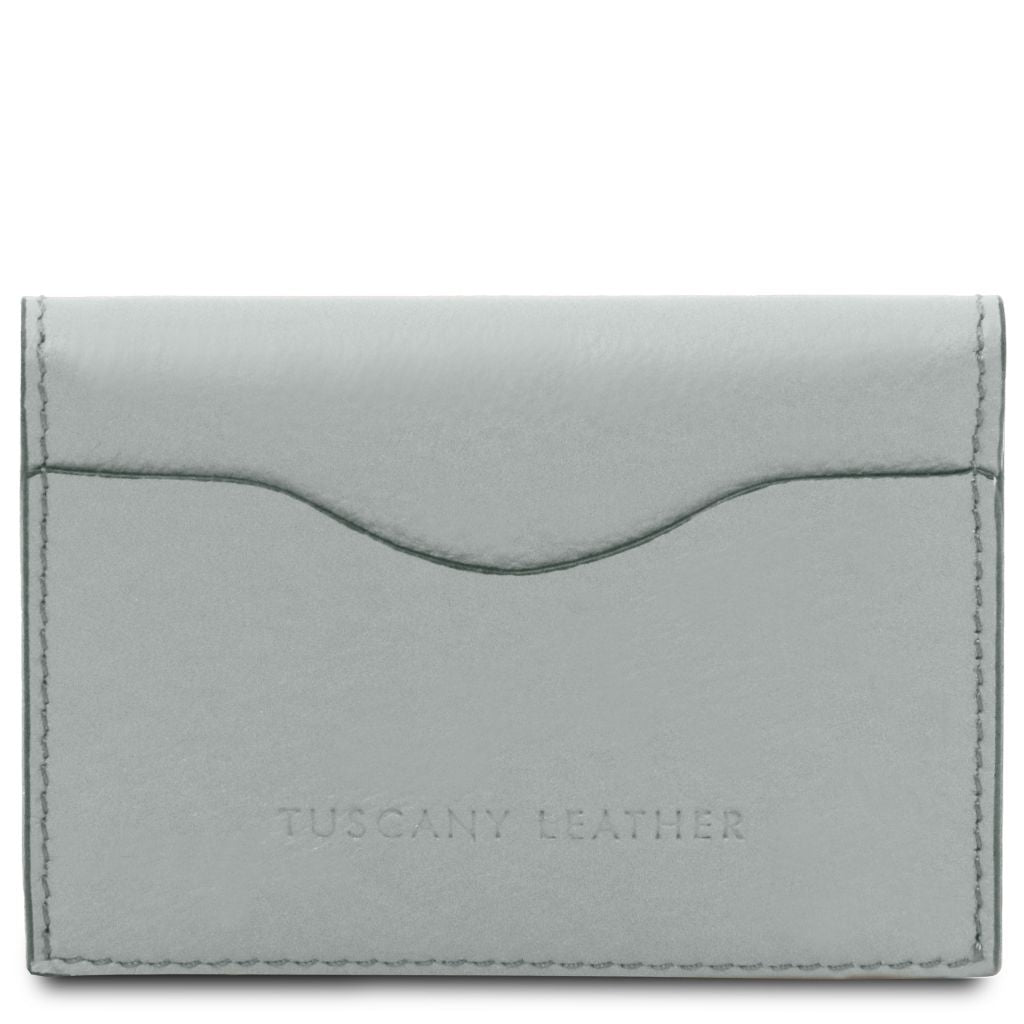 Tuscany Leather Leather Business Card Korthållare #Färg_Grå