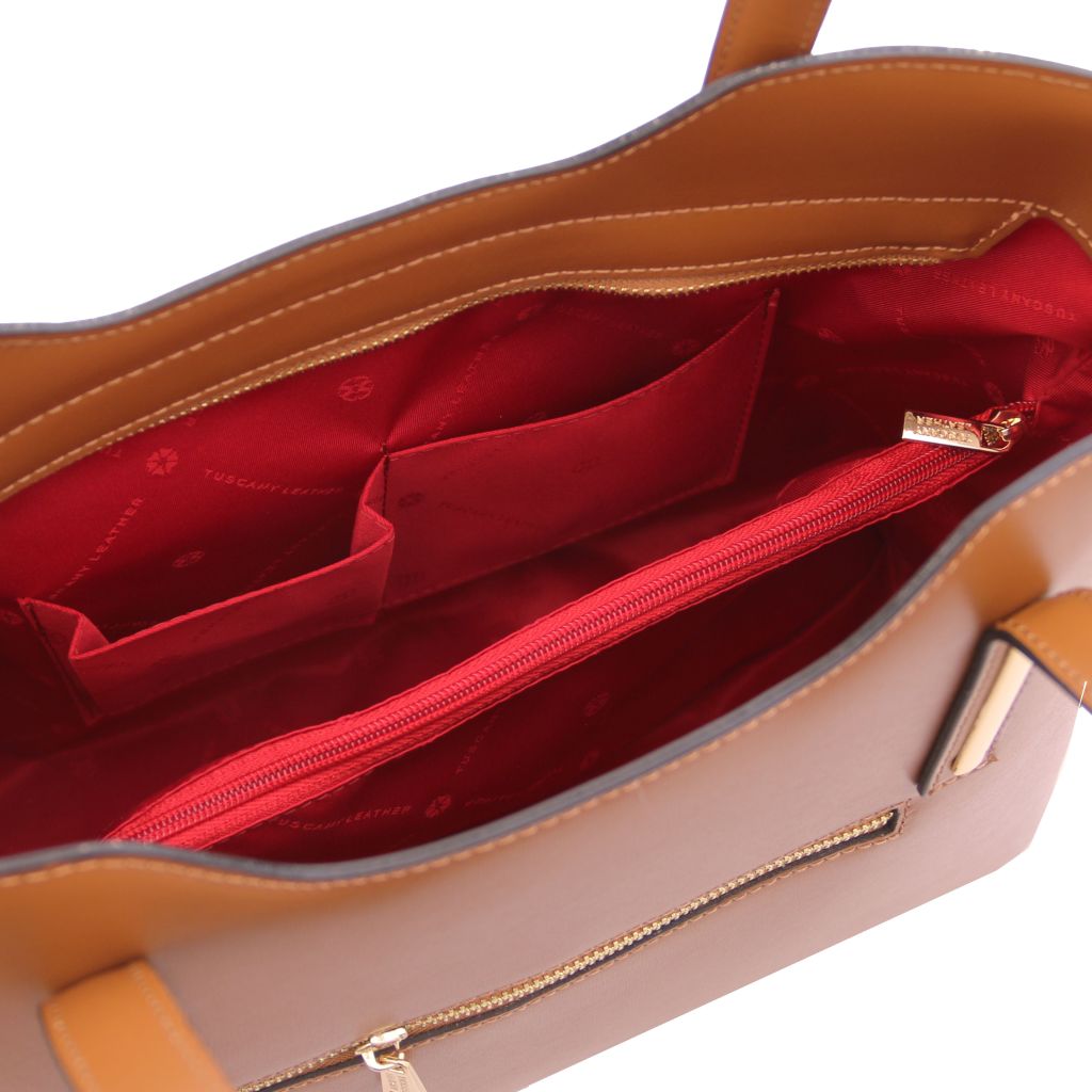 Tuscany Leather Olimpia Handväska #Färg_Cognac