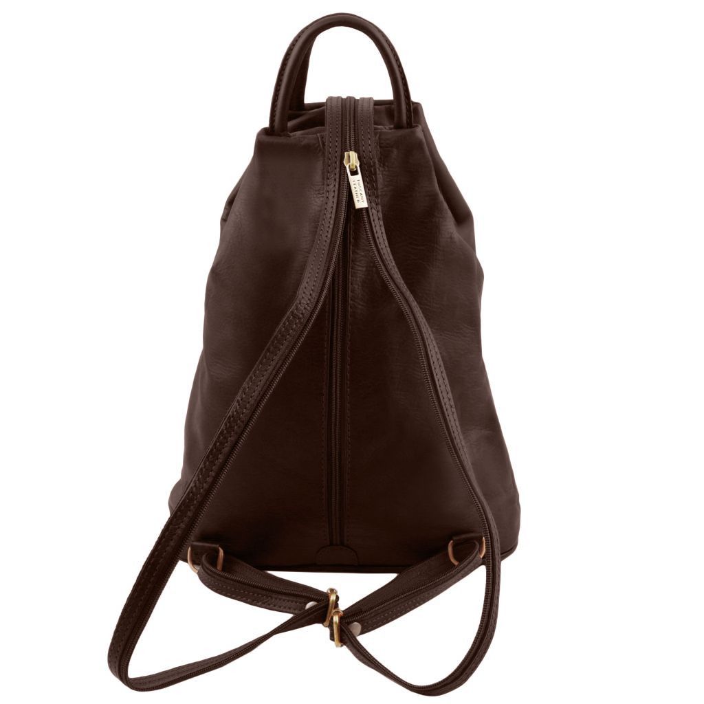 Tuscany Leather Shanghai Ryggsäck #Färg_Mörkbrun