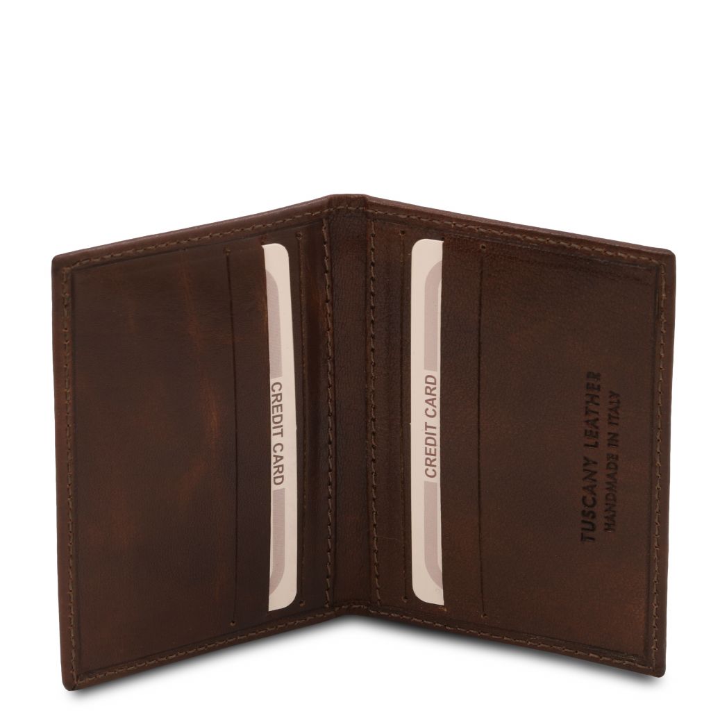 Tuscany Leather Exclusive Korthållare #Färg_Mörkbrun