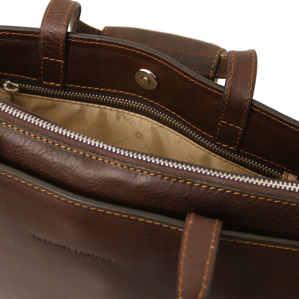 Tuscany Leather Palermo Datorväska #Färg_Mörkbrun