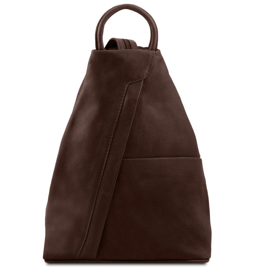 Tuscany Leather Shanghai Ryggsäck #Färg_Mörkbrun