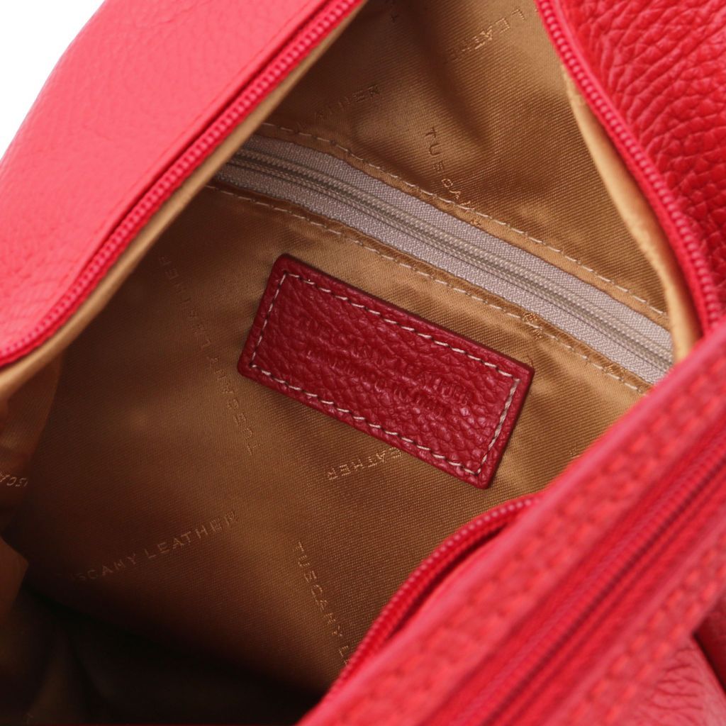 Tuscany Leather Shanghai Ryggsäck #Färg_Läppstift Rött