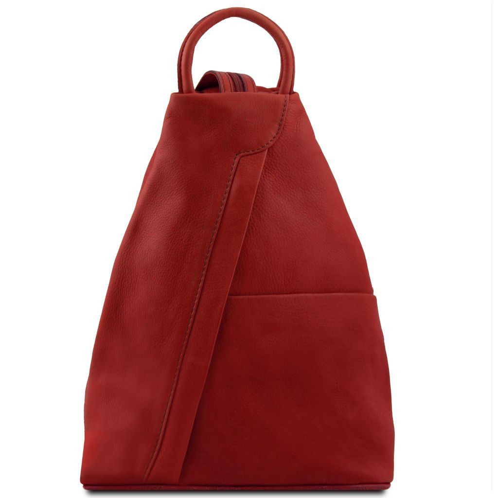 Tuscany Leather Shanghai Ryggsäck #Färg_Röd