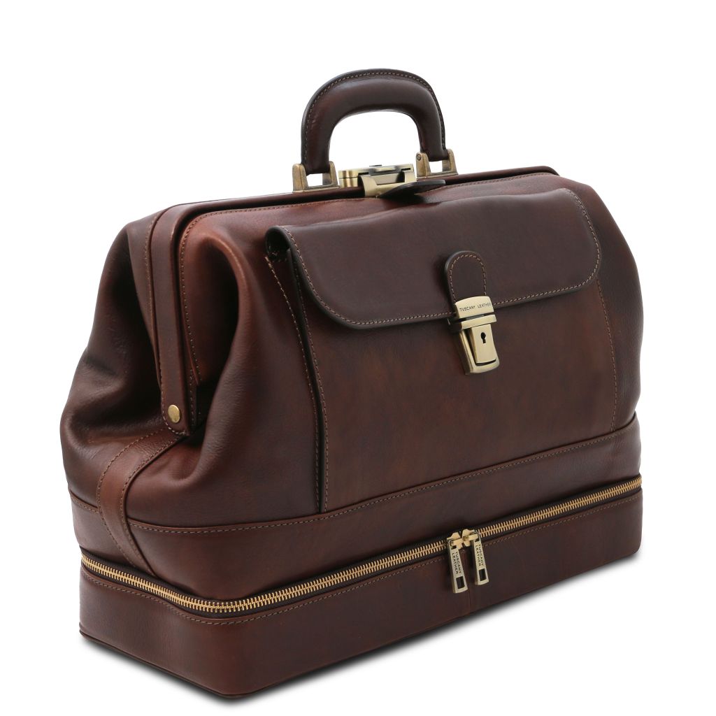 Tuscany Leather Giotto Doktorsväska #Färg_Mörkbrun