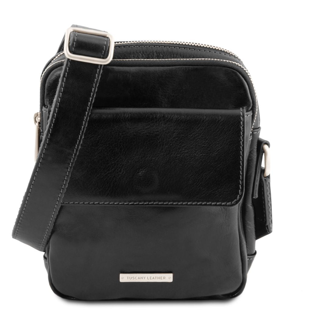 Tuscany Leather Larry Axelremsväska #Färg_Svart
