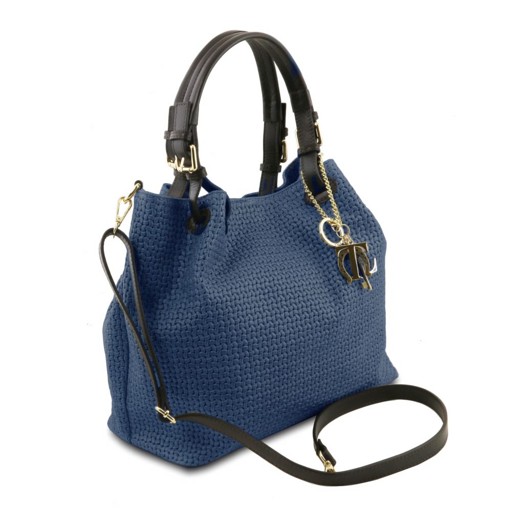 Tuscany Leather TL KeyLuck Handväska #Färg_Mörkblå