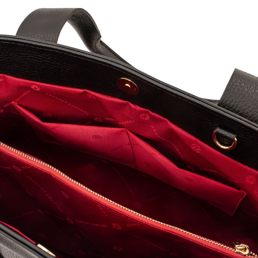 Tuscany Leather Callie Handväska #Färg_Svart