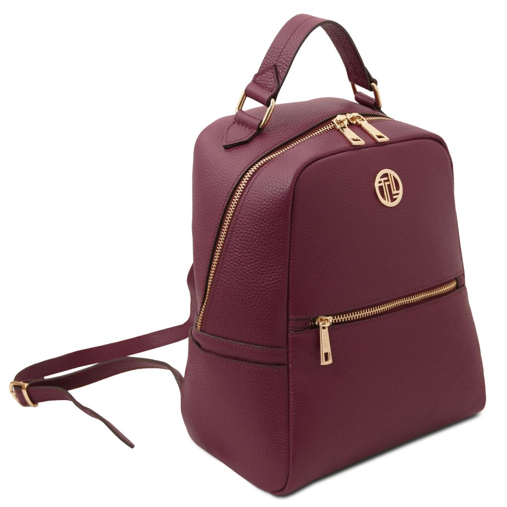 Tuscany Leather Prisma Ryggsäck #Färg_Bordeaux