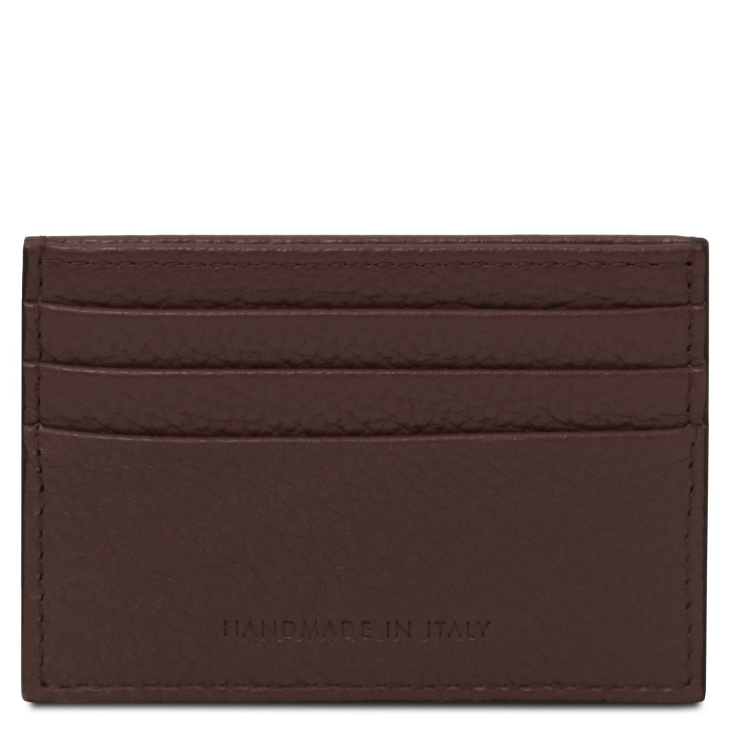 Tuscany Leather Card Holder Korthållare #Färg_Kaffe