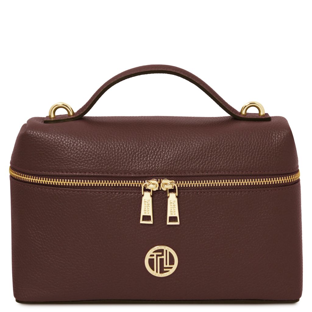 Tuscany Leather Scrigno Handväska #Färg_Kaffe