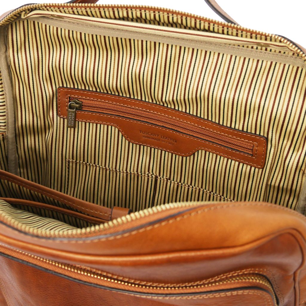 Tuscany Leather Bangkok Datorryggsäck #Färg_Mörkbrun