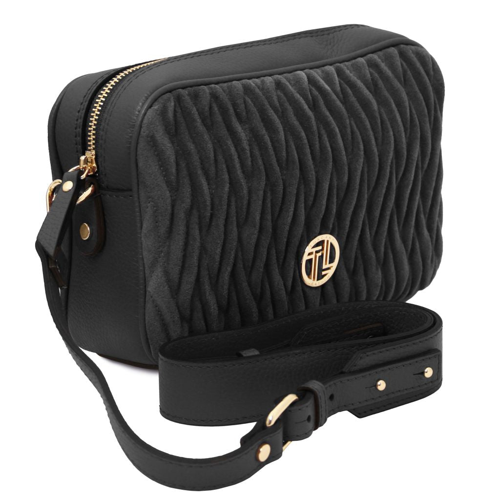 Tuscany Leather Chantilly Axelremsväska #Färg_Svart