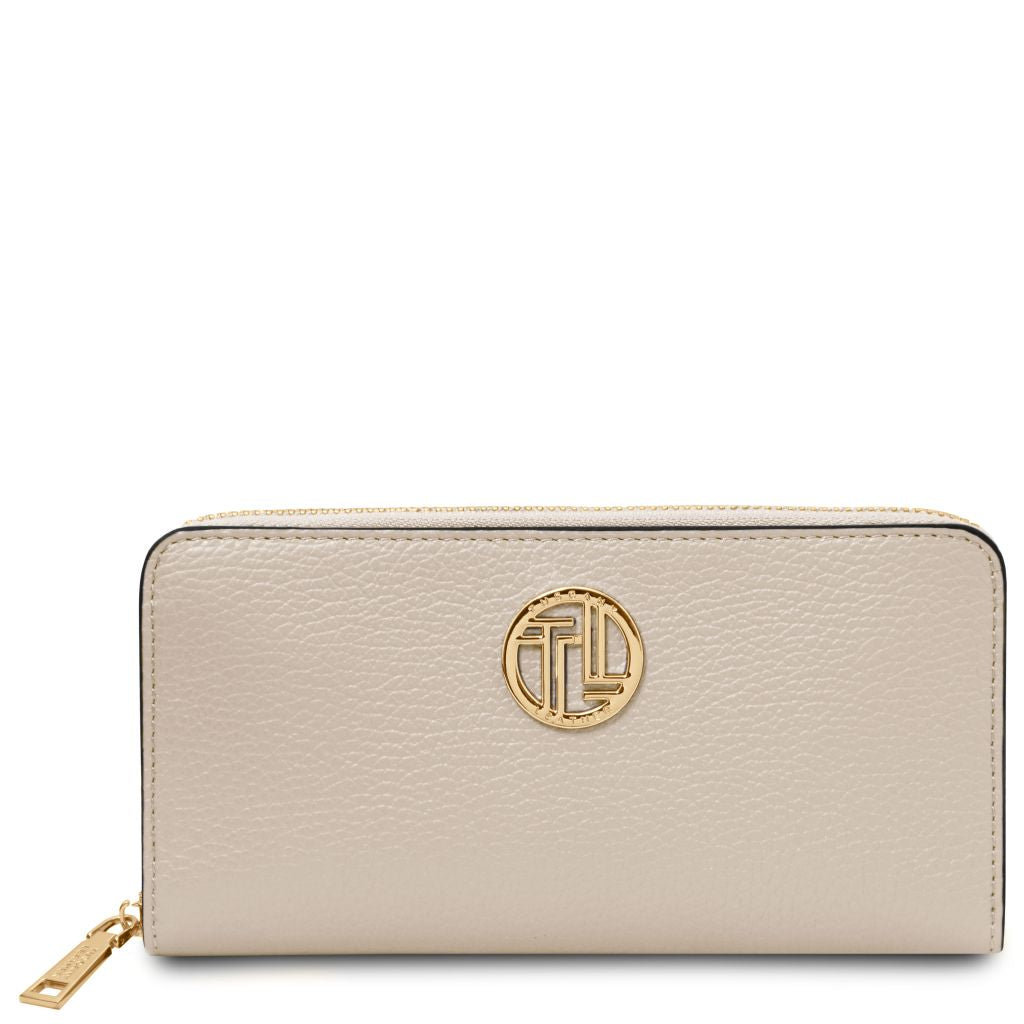 Tuscany Leather Financier Plånbok #Färg_Beige