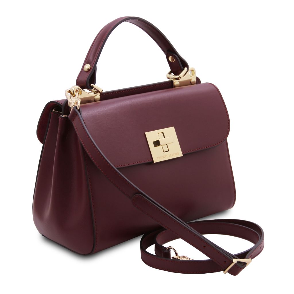 Tuscany Leather Armonia Handväska #Färg_Bordeaux