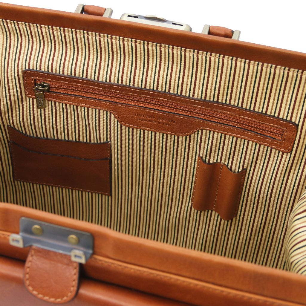 Tuscany Leather Leonardo Doktorsväska #Färg_Cognac