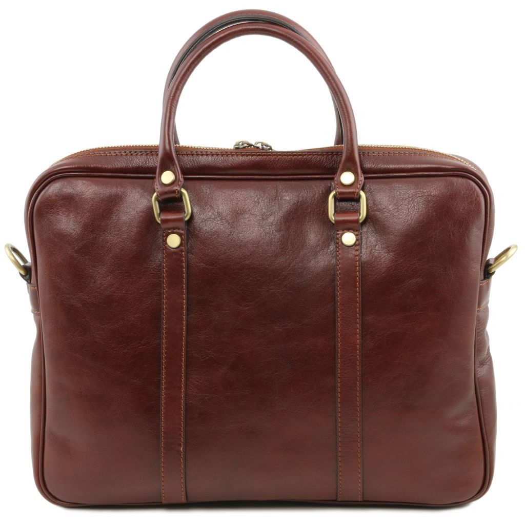 Tuscany Leather Prato Datorväska #Färg_Brun