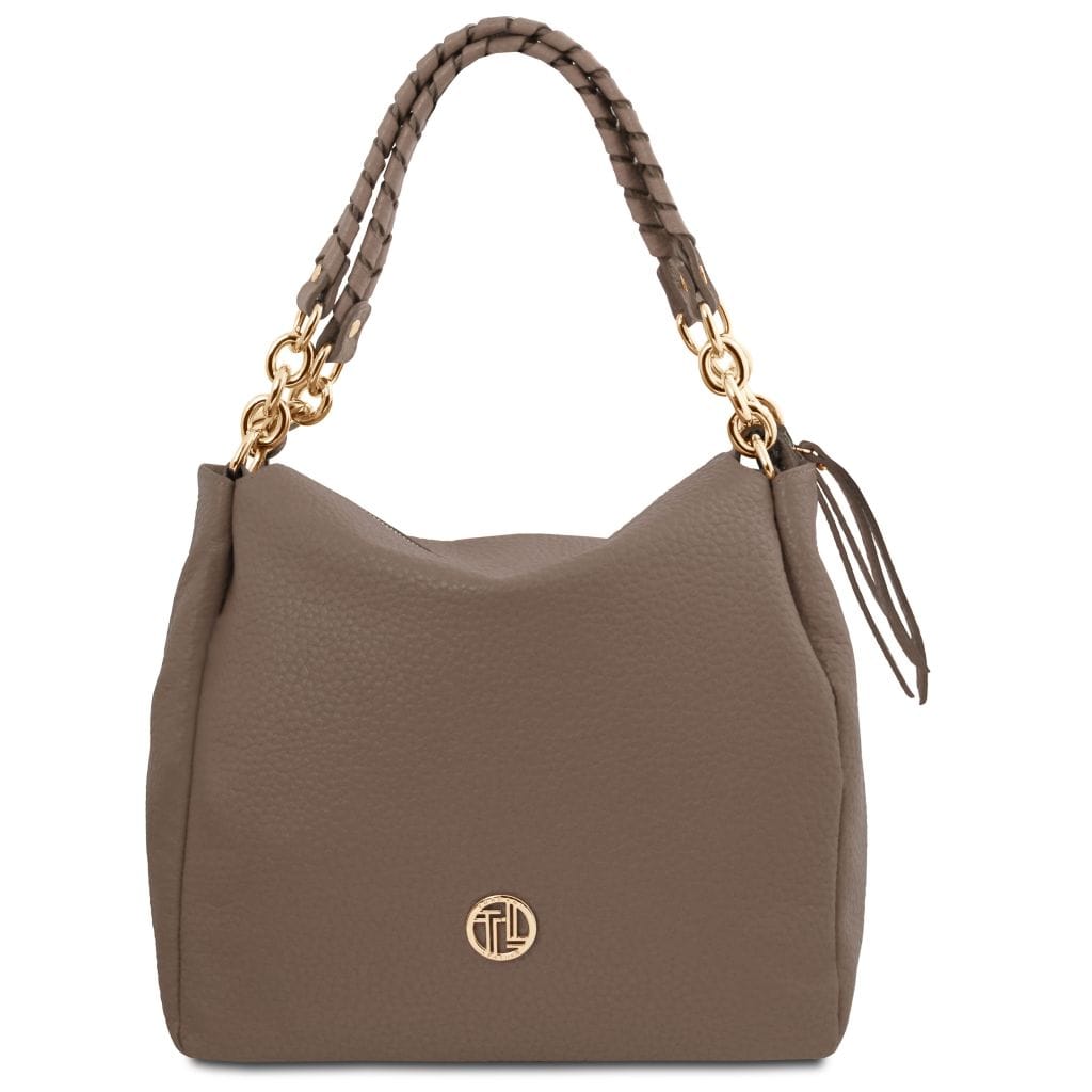 Tuscany Leather Amy Shoppingväska #Färg_Taupe