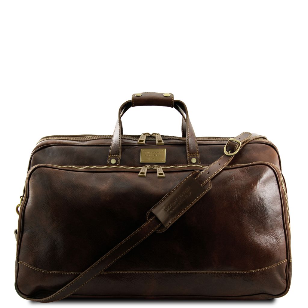 Tuscany Leather Bora Bora Duffelväska #Färg_Mörkbrun