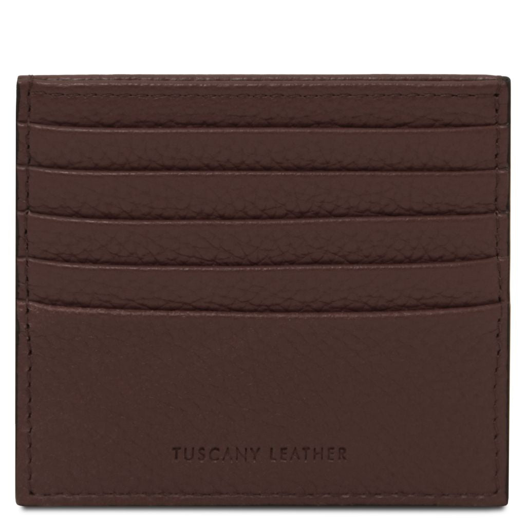 Tuscany Leather Card Holder Korthållare #Färg_Kaffe