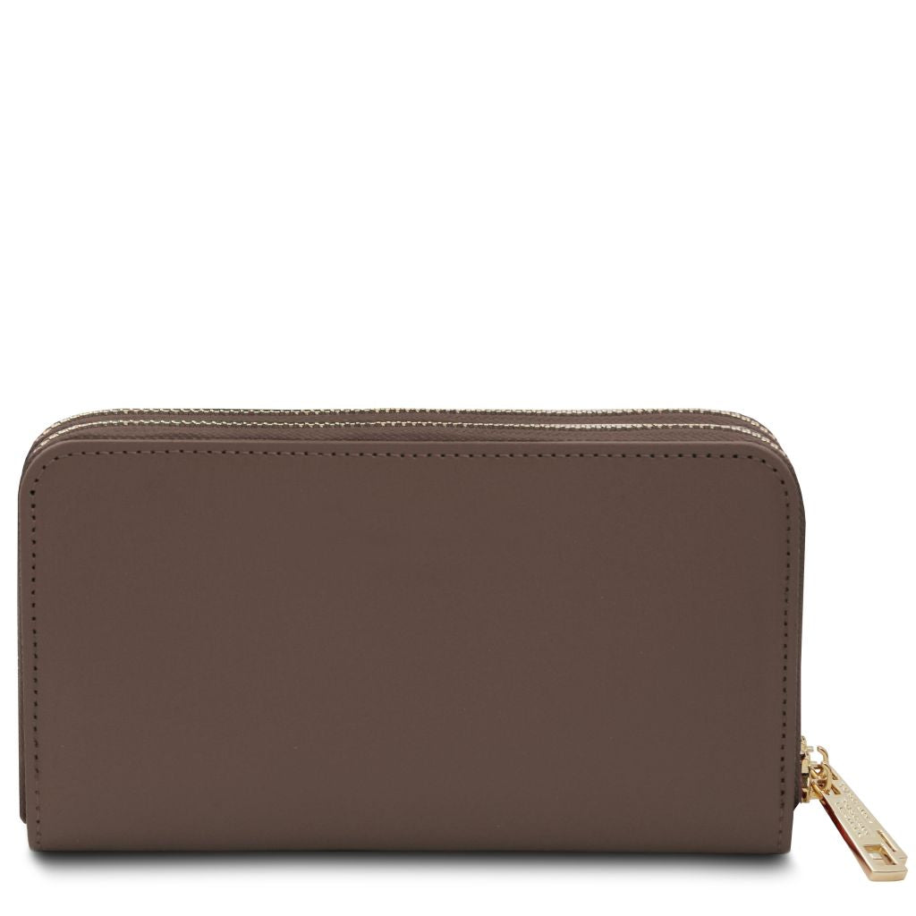 Tuscany Leather Gaia Plånbok #Färg_Mörk Taupe