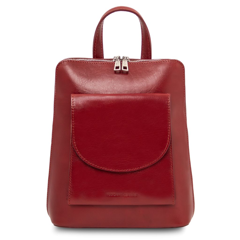 Tuscany Leather Paris Ryggsäck #Färg_Röd