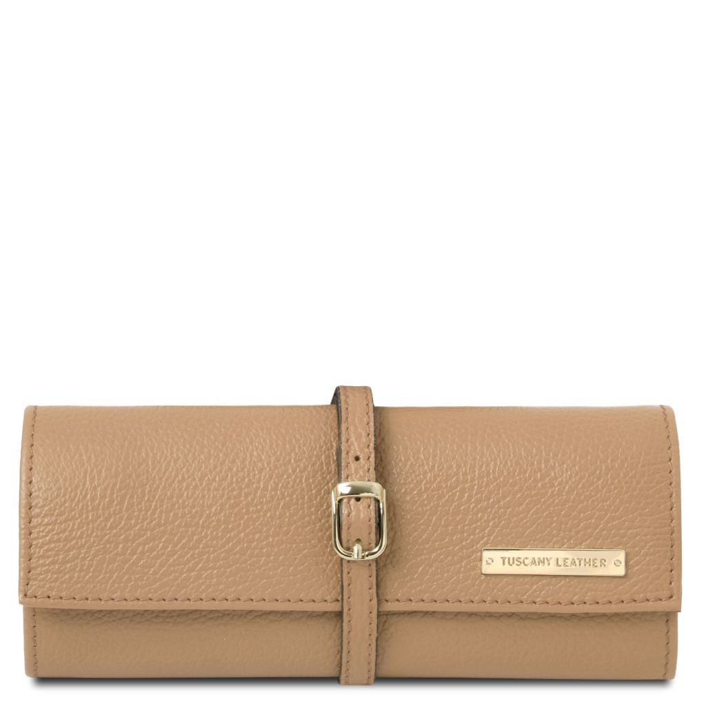 Tuscany Leather Soft Leather Jewellery Case Smyckesförvaring #Färg_Champagne