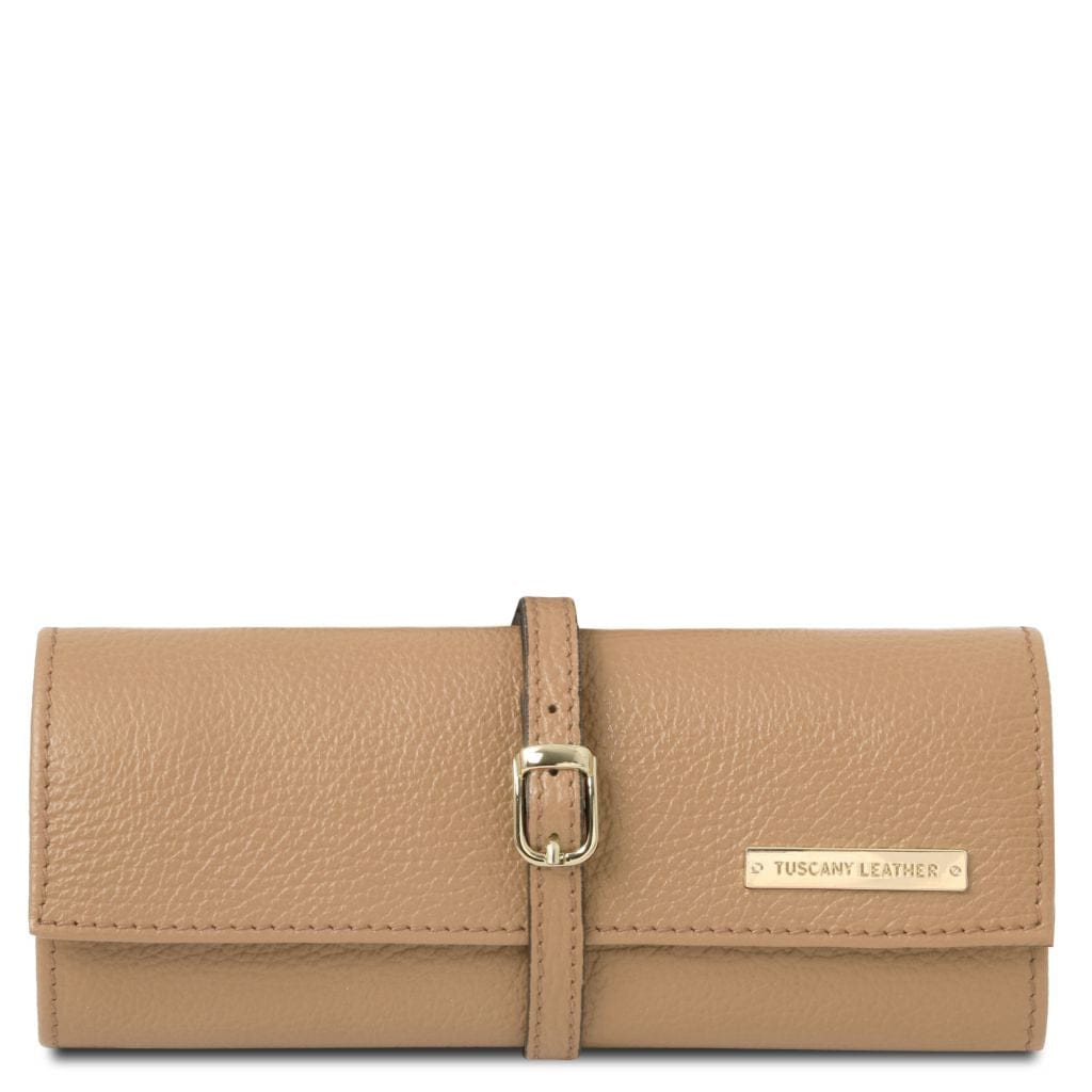 Tuscany Leather Soft Leather Jewellery Case Smyckesförvaring #Färg_Champagne