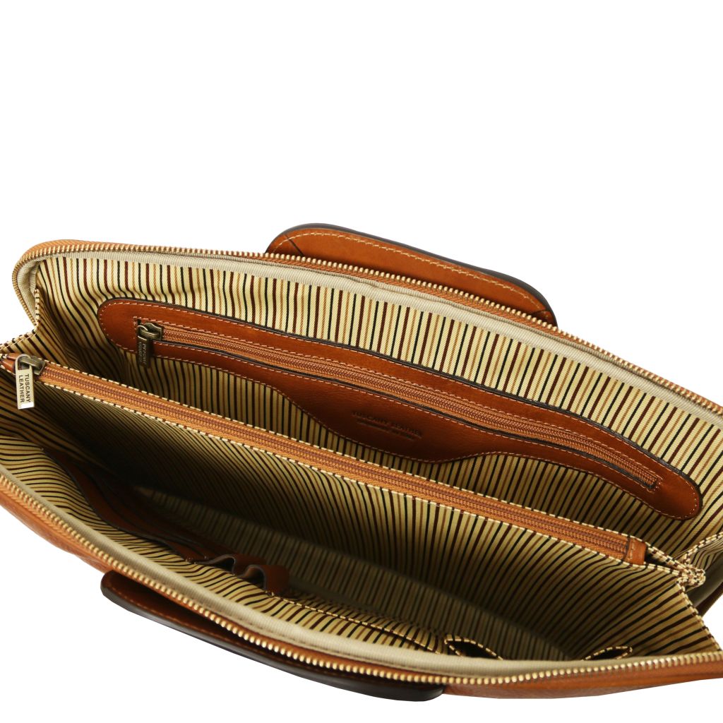 Tuscany Leather Caserta Datorväska #Färg_Cognac