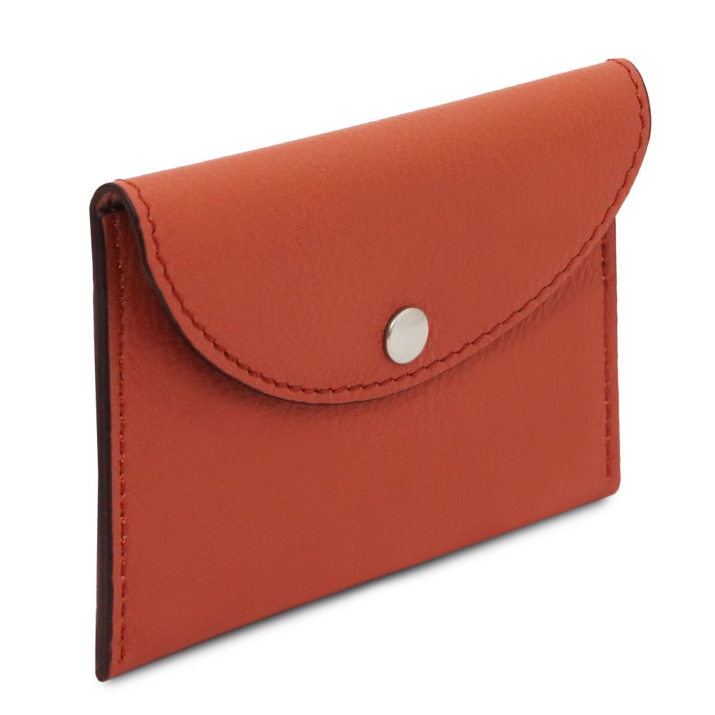 Tuscany Leather Leather Business Card Korthållare #Färg_Orange
