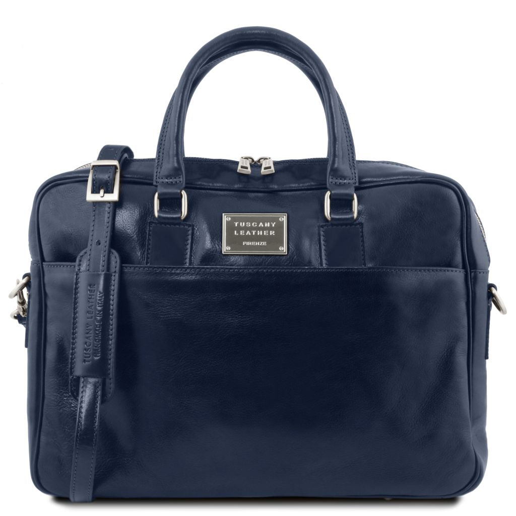 Tuscany Leather Urbino Datorportfölj #Färg_Mörkblå