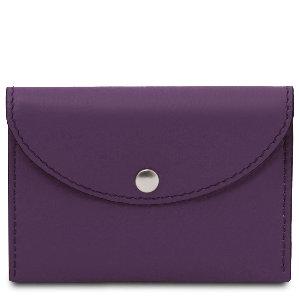 Tuscany Leather Leather Business Card Korthållare #Färg_Lila
