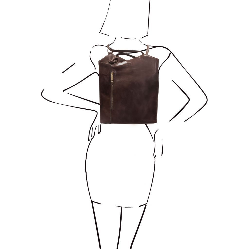 Tuscany Leather Patty Handväska #Färg_Mörkbrun