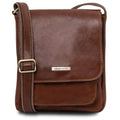Tuscany Leather Jimmy Axelremsväska #Färg_Brun