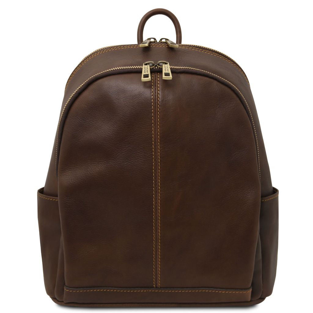 Tuscany Leather Canberra Ryggsäck #Färg_Mörkbrun