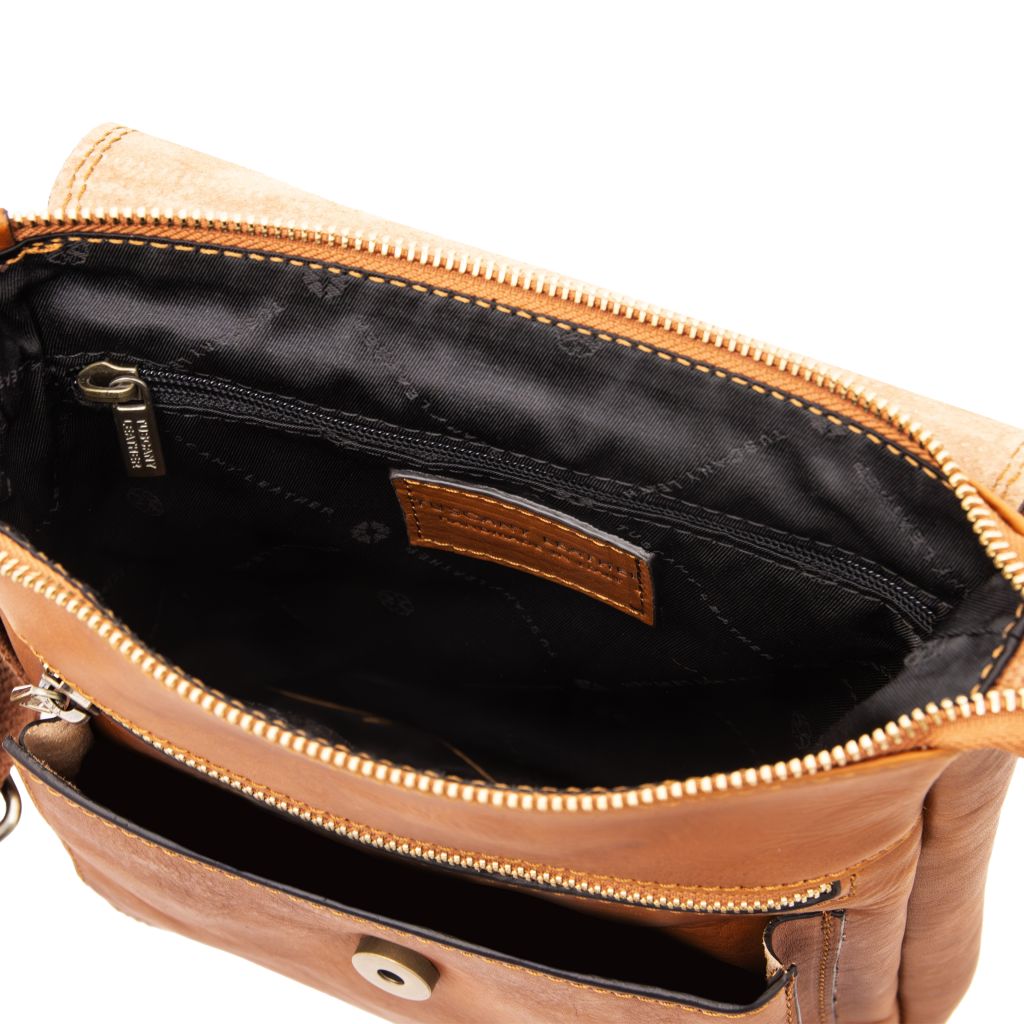 Tuscany Leather Jimmy Axelremsväska #Färg_Cognac
