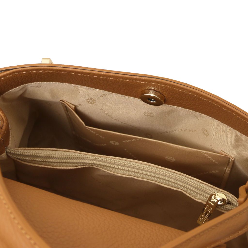 Tuscany Leather Maisy Handväska #Färg_Caramel Brun