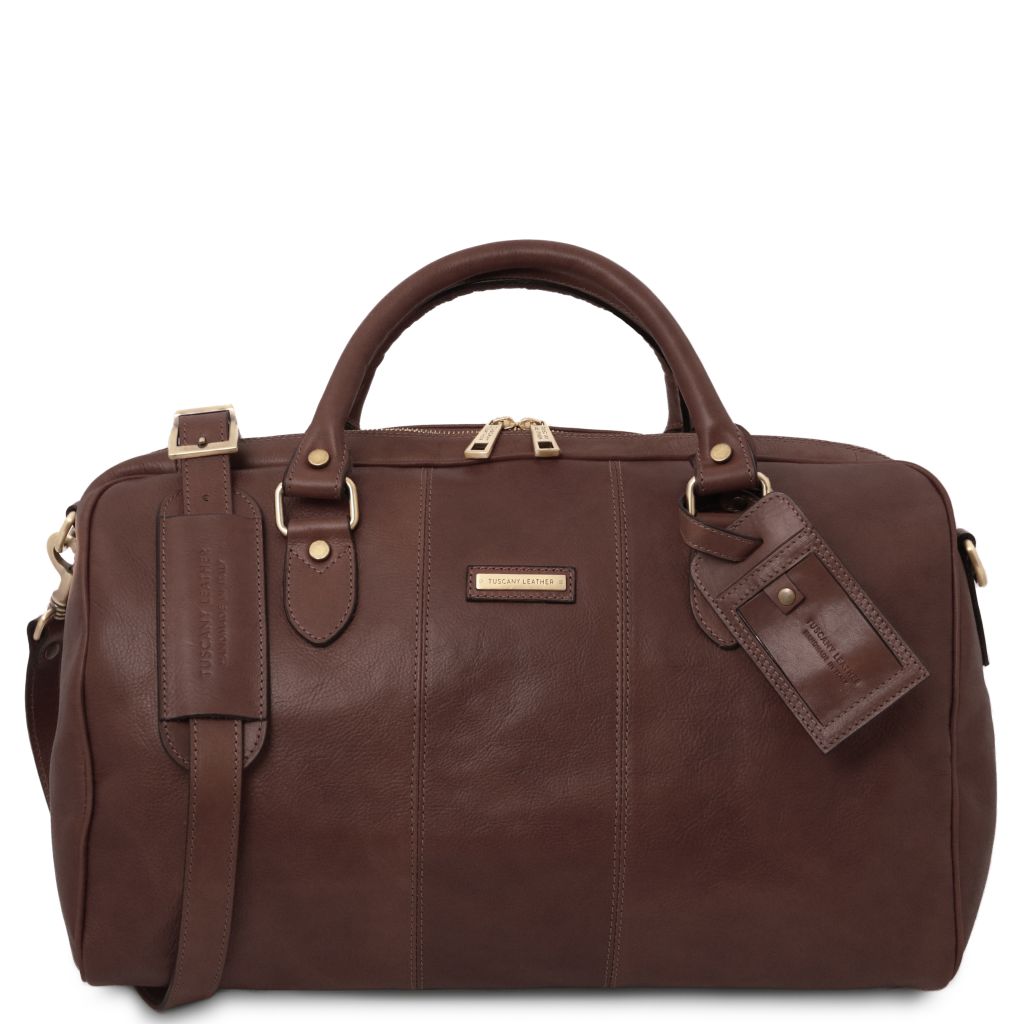 Tuscany Leather Lisbona S Weekendväska #Färg_Mörkbrun