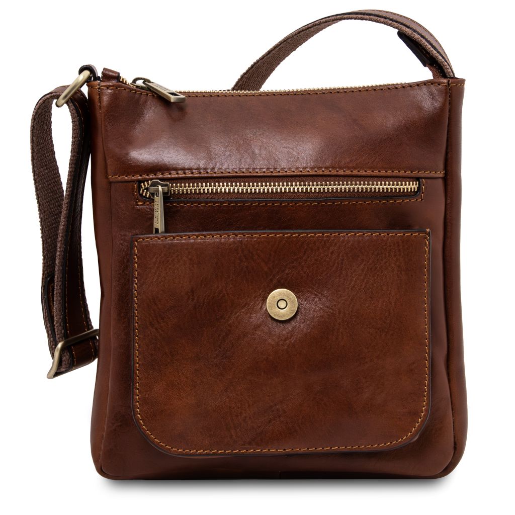 Tuscany Leather Jimmy Axelremsväska #Färg_Brun