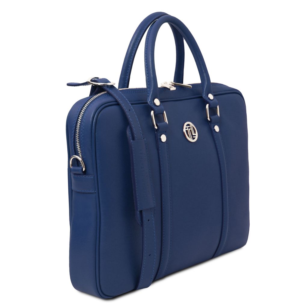 Tuscany Leather Prato Datorväska #Färg_Mörkblå