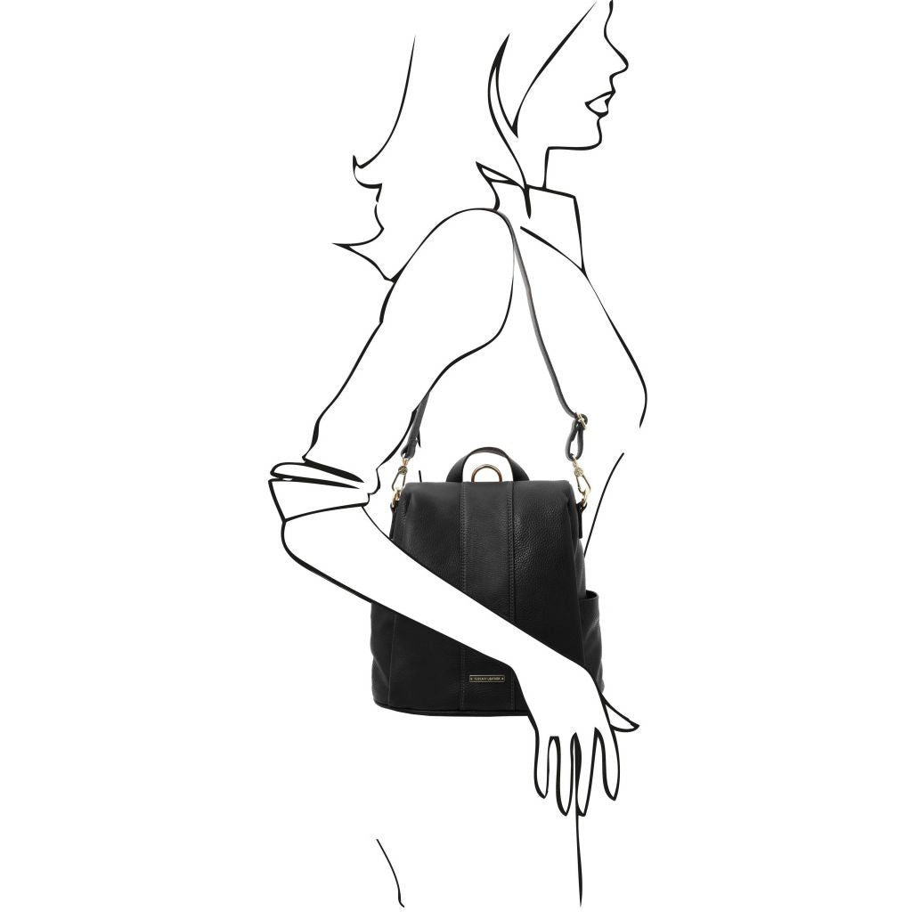 Tuscany Leather TL Bag Ryggsäck #Färg_Svart